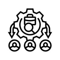 applicant tracking system ats line icon illustration vector