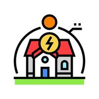 energy modeling audit color icon illustration vector