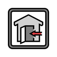 indoor use only product label caution color icon illustration vector