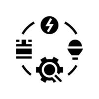 behavioral changes glyph icon illustration vector