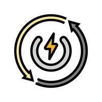 auto reset product label caution color icon illustration vector