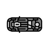 bottom view car modern color icon illustration vector