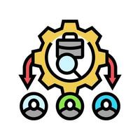 applicant tracking system ats color icon illustration vector