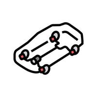 brakes car color icon illustration vector