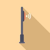 Parking meter accepting contactless payment using nfc technology vector