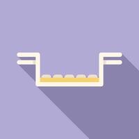 Conveyor belt carrying round objects in factory vector