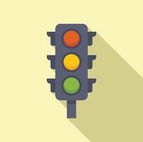 Traffic light showing green light for go signal vector