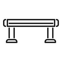 Infrared heater with two heating elements warming up vector