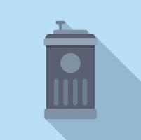 Modern trash can standing and waiting to collect garbage vector