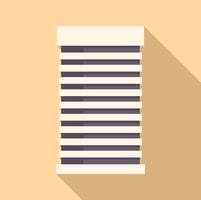 Modern building facade with windows casting long shadow vector