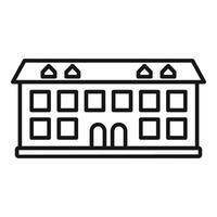 Big city hall building with windows showing modern architecture vector