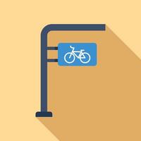 Parking sign for bicycles inviting cyclists to park vector