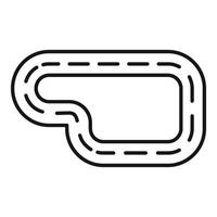 Race track circuit representing competition and challenge vector