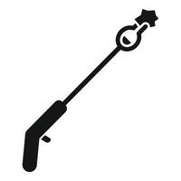 Gas torch icon representing burning fire tool vector