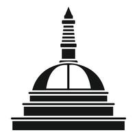 Ancient buddhist stupa standing tall in simple elegance vector