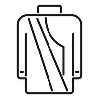 Line icon of a traditional indian kurta with long sleeves vector