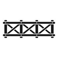 Wooden fence panel with cross planks is protecting area vector