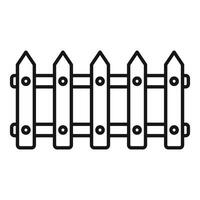 Wooden fence protecting private property separating neighbours vector
