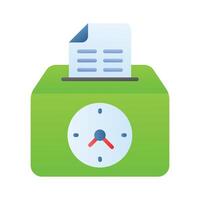 Grab this amazing icon of attendance, ready to use vector