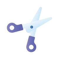 Visually appealing scissors icon, perfect for indicating cutting or editing functions vector