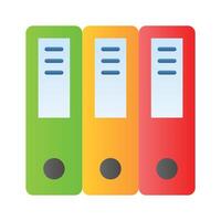 Well designed icon of file folders, premium of document archives, binders design vector