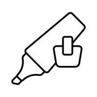 Check this creatively designed icon of highlighter, stationery item vector