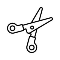 Visually appealing scissors icon, perfect for indicating cutting or editing functions vector