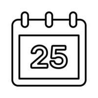 A simple and versatile calendar icon, ideal for dates, scheduling, and time management vector