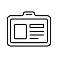 Student id card design, entry pass icon in modern style vector