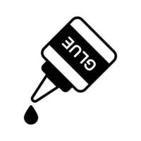 A compact and versatile glue bottle icon, ideal for crafting, adhesive, and creative projects vector