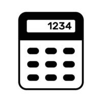 Calculator design, mathematical calculation equipment in modern style vector