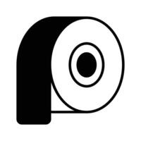 A creative adhesive tape icon, suitable for indicating sealing, sticking, or repairing functions vector