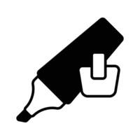 Check this creatively designed icon of highlighter, stationery item vector