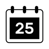 A simple and versatile calendar icon, ideal for dates, scheduling, and time management vector
