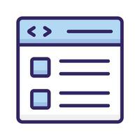Website, webpage, browser icon design vector