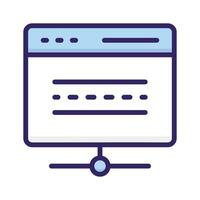 Trendy icon of web hosting in editable design style vector