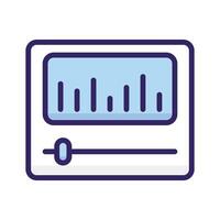 Analytical design in modern style, ready to use vector