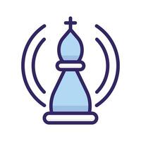 Trendy of chess pawn in editable style, strategy in modern design style vector