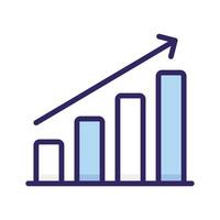 Grab this editable of growth chart, business analysis icon design vector