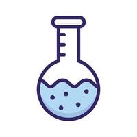 Chemical flask, well designed icon of lab experiment, business experiment vector