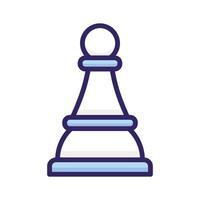 Trendy of chess pawn in editable style, strategy in modern design style vector