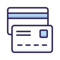 Atm card design in modern style, card for online payments and cash withdrawal vector