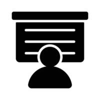 An icon of business graphical presentation, of statistical presentation vector