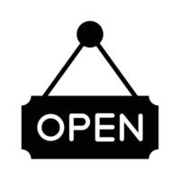 Open board icon design in modern style, ready to use vector