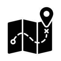 Eye catching of map location, trendy icon of map navigation vector