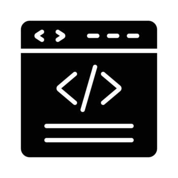 An icon of web coding in modern style, easy to use icon vector