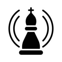 Trendy of chess pawn in editable style, strategy in modern design style vector
