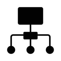 Hierarchy icon design, flowchart , workflow icon vector