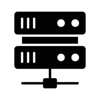 cheque esta hermosamente diseñado icono de datos servidor en moderno estilo vector