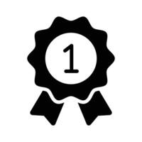 Flat of star badge, modern icon of quality badge in editable style vector